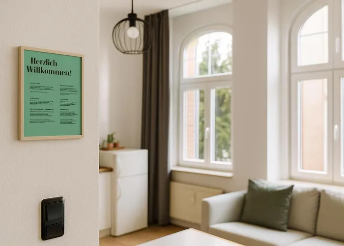 Apartamento Raha - Charmantes Studio-apartment - Hbf - Privat Parkplatz Erfurt